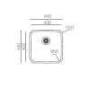 Кухонная мойка TopZero (wellinox) D400 GT8K