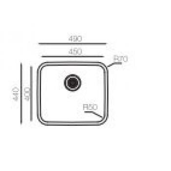 Кухонная мойка TopZero (wellinox) D450 GT8K