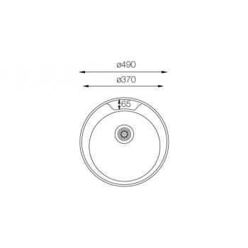 Kухонная мойка TopZero (wellinox) FAL490-GT8K