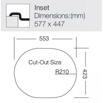 Кухонная мойка TopZero (wellinox) FAL577.447-GT8K