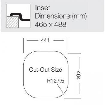 Кухонная мойка TopZero (wellinox) GAL465.488-GТ8K