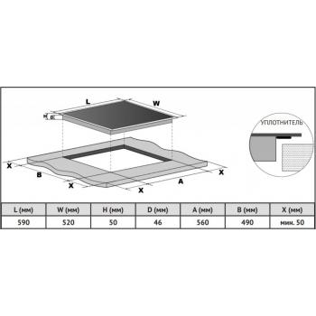 KORTING электрическая варочная HK 6351 B3