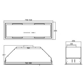 KORTING вытяжка KHI 6997 GN