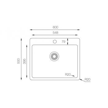 Кухонная мойка TopZero (prime) ME600.500.GT10K