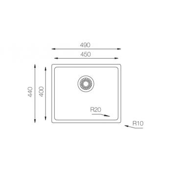 Кухонная мойка TopZero (prime) ME451.GT10K
