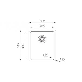 Кухонная мойка TopZero (prime) ME340.GT10K