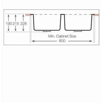 Кухонная мойка TopZero MU340.50.50.GT10K