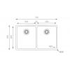 Кухонная мойка TopZero MU340.50.50.GT10K