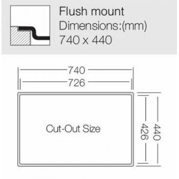 Кухонная мойка TopZero MU340.50.50.GT10K