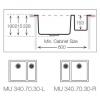 Кухонная мойка TopZero MU340.70.30.GT10K