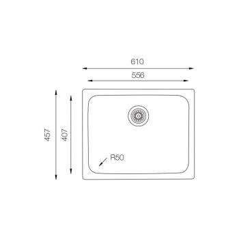 Кухонная мойка TopZero LTP610.457.GT8K
