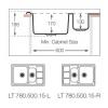 Кухонная мойка TopZero LTP780.500.15.GT8K