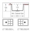 Кухонная мойка TopZero LTL780.500.GT8K