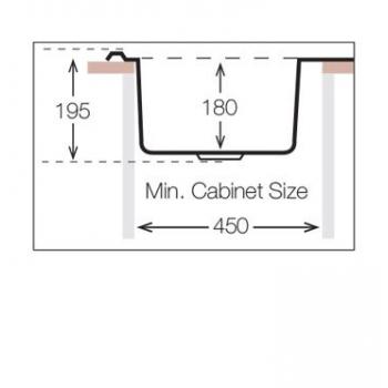 Кухонная мойка TopZero ELL780.500.GT8K