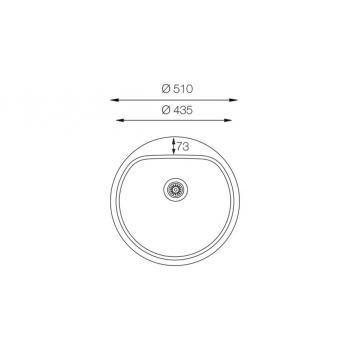 Кухонная мойка TopZero ELL510.GT8K
