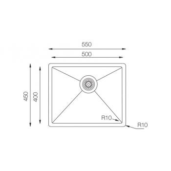 Кухонная мойка TopZero ColorX TNL500 MATT TITAN
