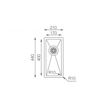 Кухонная мойка TopZero ColorX TNL 171 GOLD ROSE