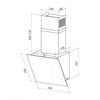 LEX TOUCH 600 IVORY вытяжка