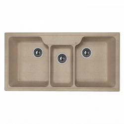 ЮЛИЯ мойка цвет песочный