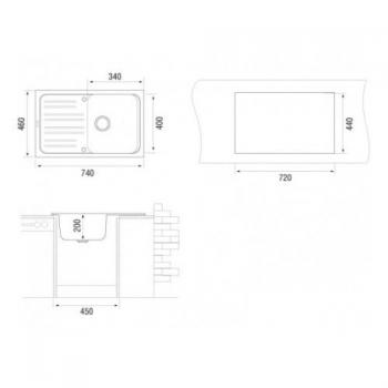 Кухонная мойка TopZero Sophia Ice
