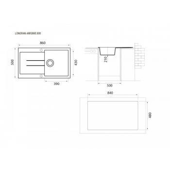 Кухонная мойка TopZero Claudia Cosmos