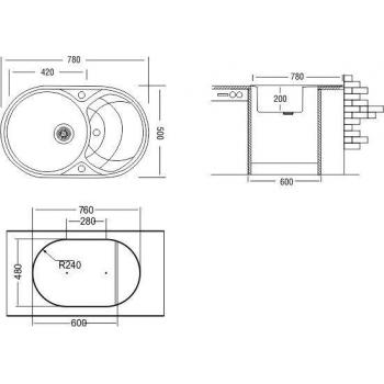 Кухонная мойка TopZero Alla Titan