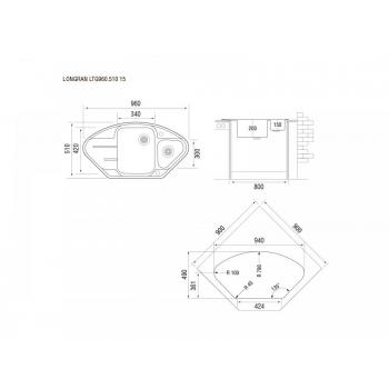 Кухонная мойка TopZero Angelina Ground
