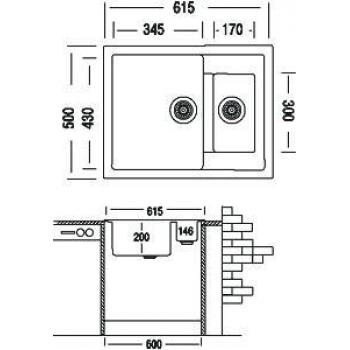 Кухонная мойка TopZero Madonna Smoke