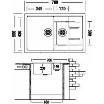 Кухонная мойка TopZero Valentina Ice