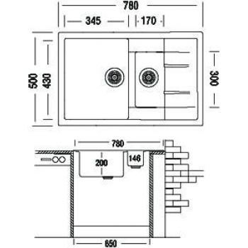 Кухонная мойка TopZero Valentina Cosmos