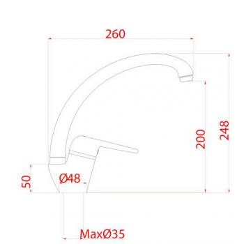 Смеситель TopZero Carlo 10 Cosmos