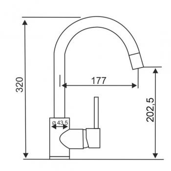 Смеситель TopZero Romeo 10 Cosmos