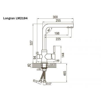 Смеситель TopZero Alphons 40 Galaxy/CR