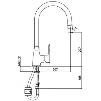 Смеситель TopZero OCTAVE STAINLESS STEEL