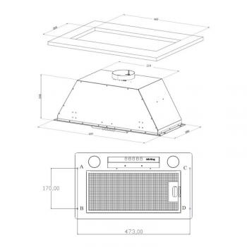 KORTING вытяжка KHI 6631 RB
