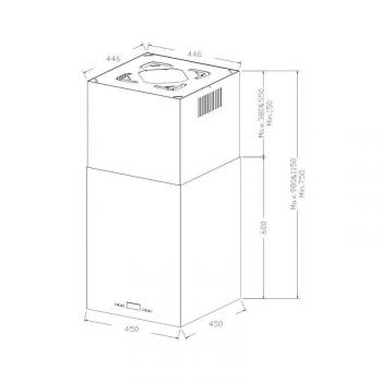 KORTING вытяжка KHA 45970 W Cube