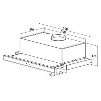 KORTING вытяжка KHP 6670 GN
