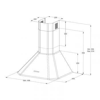 KORTING вытяжка KHC 6839 RCN