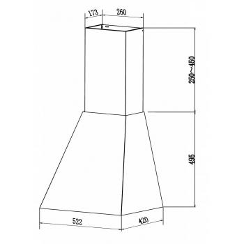 LEX VERONA BODY 600 IVORY LIGHT вытяжка