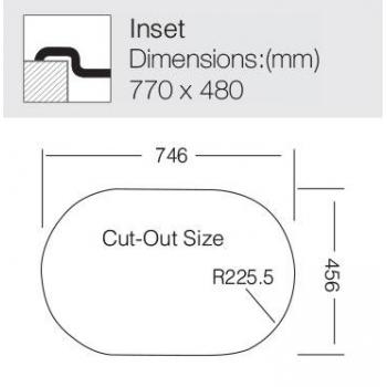 Кухонная мойка TopZero (wellinox) FAL 770.480-GT6K