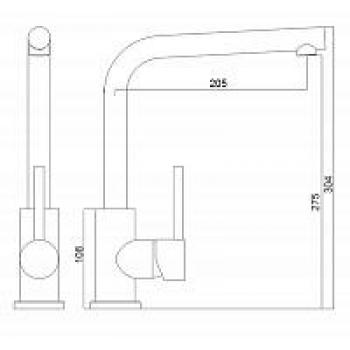 Смеситель TopZero TPZ 201 CR
