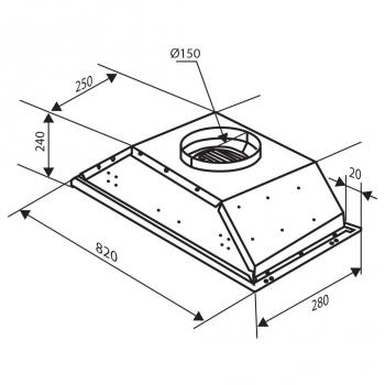 Zigmund & Shtain K 010.7 W Кухонная вытяжка