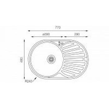Кухонная мойка TopZero (wellinox) FAP 770.480 - GT8K
