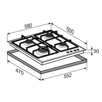Zigmund & Shtain G 15.6 W варочная поверхность
