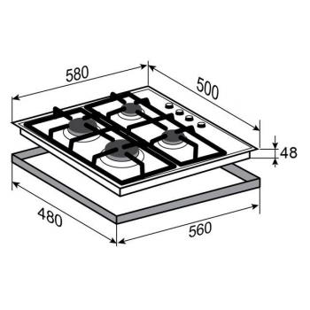 Zigmund & Shtain G 16.6 S варочная поверхность
