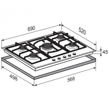 Zigmund & Shtain M 26.7 B варочная поверхность