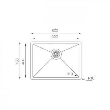 Кухонная мойка TopZero ColorX TNL 550 TITAN