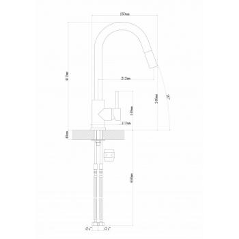 Смеситель Вита FL, SS