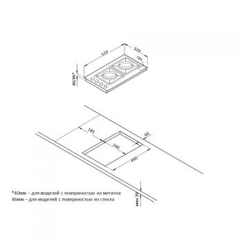 Варочная поверхность KORTING HGG 3825 CW