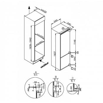 CANDY холодильник BCBF 192 F